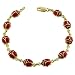 Jewelry : 14 Karat Yellow Gold Ladybug Bracelet - 7 Inch - Made In Italy