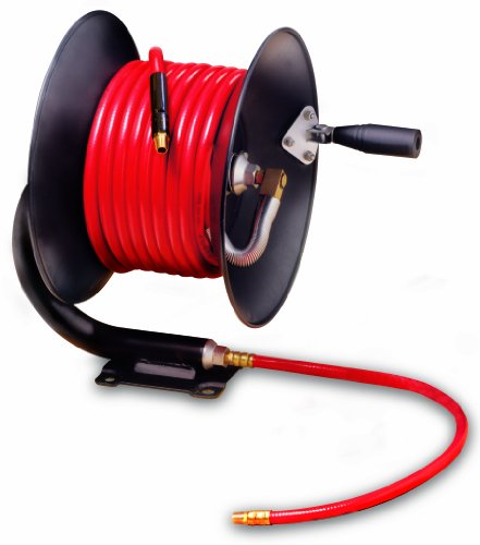 Legacy L8650 Manual Air Hose Reel Workforce with 3/8 X 50 Hose