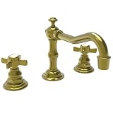 Newport Brass 1000/04 Satin Brass FAIRFIELD Fairfield Double Handle Low Lead Widespread Lavatory Fau