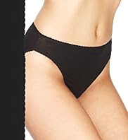 5 Pack Cotton Rich Plain High Leg Knickers
