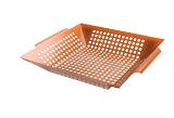 Charcoal Companion Copper Nonstick 12-Inch Square Grilling Wok