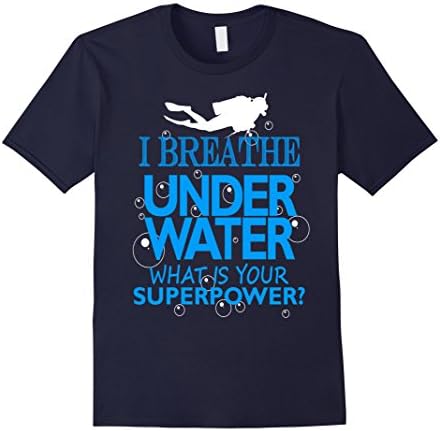 Men's I breathe underwater  Medium Navy