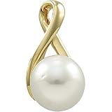 14K Yellow Gold Paspaley South Sea Cultured Fashion Full Button Pearl Pendant - 12.00mm