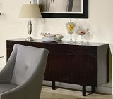 Server Sideboard Contemporary Style Cappuccino Finish