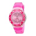Timex Marathon Ladies Quartz Watch with Pink Dial Analogue Display and Pink Resin Strap T5K3674E