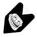 JDM Troll Face Trolling Car Decal Badge