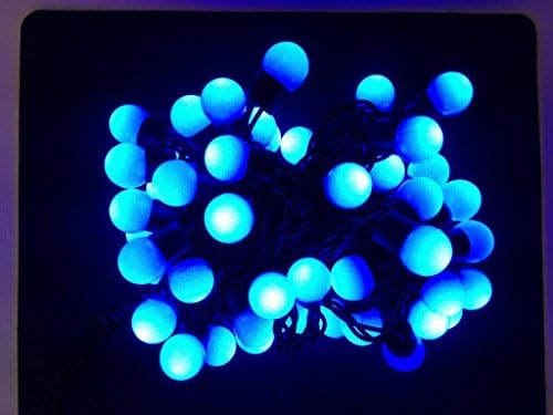 XmasLights 16ft String Lights 20 pcs G40 Bulbs Chirstmas Xmas Party Wedding Lights Blue