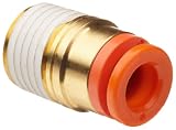 SMC KQ2S07-35S PBT Push-To-Connect Tube Fitting with Sealant, Hexagon Socket Head Adapter, 1/4