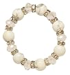 White Stone Stretch Bracelet