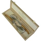 Laguiole Boxed Olive Wood Handled Salad Serving Set