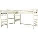 Snow Triple Lindy Loft Left Bed - White (Twin/Twin)