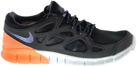Nike Free Run 2 Men's Running Sneakers Black/Purple-White-Atomic Orange 537732-051 (13 D(M) US)