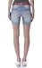 WallFlower Juniors Legendary Bandana Chop Pocket Mid Thigh Denim Shorts