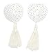 Sequin Pasties For Womens Lingerie Breast Petal Pasty Adhesive Reusable with Tassel