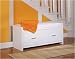2 Drawer Bench in White Finish Organize It All 39413