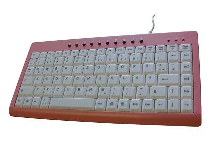Mini-Multimedia-Set Tastatur und Maus pink für PC Laptop Notebook