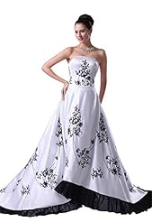 A-line Strapless Chiffon/Satin Pleated Asymmetric  Dress