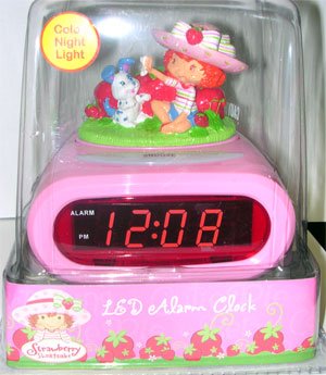 Childrens Toyshop  Toys : Strawberry Shortcake LED Night Light Alarm Clock...Hello Kitty & Disney Princess Alarm Clock also available!