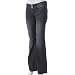 Refuge by Charlotte Russe Crystal Ultra Low Rise Flare Jean