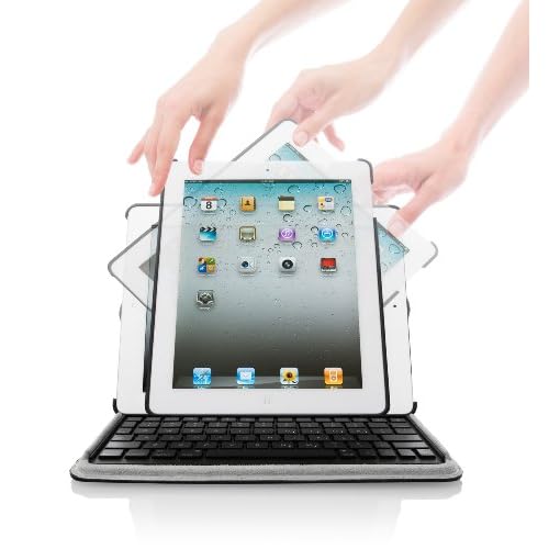 Targus Versavu Rotating Keyboard Case and Stand for iPad 2, 3, and 4, Black (THZ17101US)