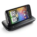 Sync Charging DUAL Dock Station Cradle TWIN DESKTOP DOCKING STATION USB CRADLE CHARGER DESK STAND For HTC Sensation G14 XE G18 (Phone AND SPARE BATTERY CAN BE CHARGED AT THE SAME TIME) 2nd battery charging slot BLACK NEW