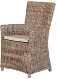 Kuba Rattan Chair with Cushion