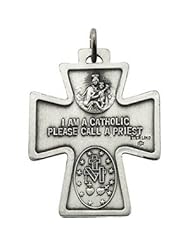 14K Yellow Gold 28.00X23.50 mm Cross 4-Way Medal