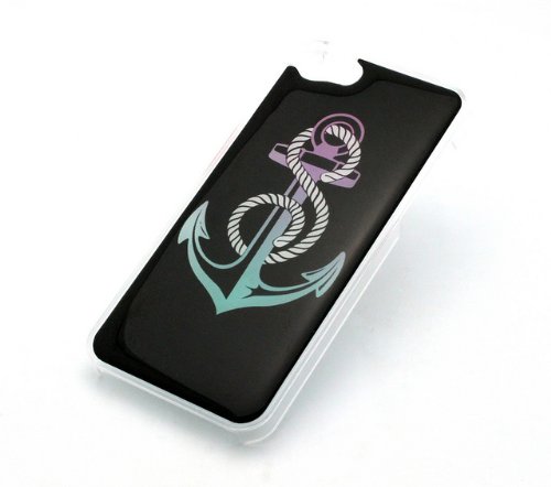 CLEAR Snap On Case IPHONE 5 Plastic Cover - TRICOLOR ANCHOR sailor rainbow paint colorful rope hope colored rainbow dreamcatcher