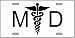MD Medical Doctor Logo Emblem License Plates