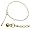 CLEVER SCHMUCK Vergoldetes Fußkettchen Weitpanzer Kugel 23/25/27 cm GOLD Doublé