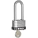 Brady 118971 Black, Key Retaining Steel PadLock - 2" Shackle - Keyed Alike (3 Locks)