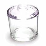 Glass Condiment Jar with Cover, 6 Oz.