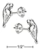 Sterling Silver Mini Manatee Earrings on Hypo-allergenic Steel Posts and Nuts