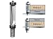 06-690B, 1/2 Shank Double Bearing Pattern Router Bit, 3/4 Cutter Diam., 2 Cutter Height With Downshear Cutting Action