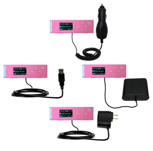 Road Warrior Kit for the Samsung U3 includes a Car & Wall Charger AND USB cable AND Battery Extender - Gomadic Brand w/ TipExchange Technology