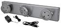 RiteLite LPL703XL-2CPBDC Lumen 9 LED Wireless/Wired LED Track Light, 2 Pack with Batteries and 2 AC Adaptors
