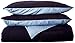 Chezmoi Collection King Comforter-Sets, Navy Light Blue
