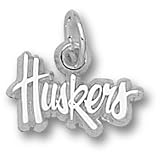 University of Nebraska Huskers 1/4 Pendant (Silver)