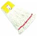 Rubbermaid FGA25106 Web Foot Shrinkless Wet Mop, Small, 5" Yellow Headband, White