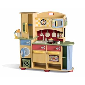 Little Tikes Deluxe Wooden Kitchen and Laundry Center