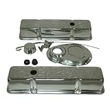 1958-86 Chevy Small Block 283-305-327-350 Chrome Steel (Tall) Engine Dress Up Kit -... by CFR Performance