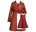 Bonnie Jean Little Girls 4-6X 2-Piece BURGUNDY SEQUIN EMBROIDERED SHANTUNG COAT/JACKE...