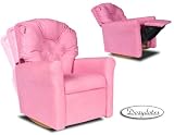 Hot Pink 7 Button Child Rocker Recliner Chair