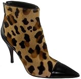 Via Spiga Sessant Women's Sexy High Heel Leopard Print Ankle Boots 24063