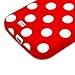 Galaxy S4 Case - Fosmon DURA Series Slim-Fit Case Protective Skin Cover for Samsung Galaxy S4 IV / I9500 - Polka Dots (Red)