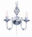 Micromark Mandalay 2 Light Wall Bracket in Brushed Chrome