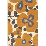 Amy Butler Morning Glory Wool Rug - Orange