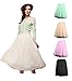 V28 Women 6-layer Mid Tulle Tutu Ballet Ruffle Bridal Petticoat Princess Skirt