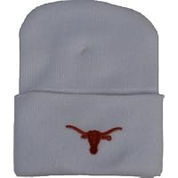 Texas Longhorn Infant Newborn Beanie (White)