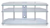 Stainless Steel & Glass AV / TV Stand for up to 55 Plasma TV & LCD TV